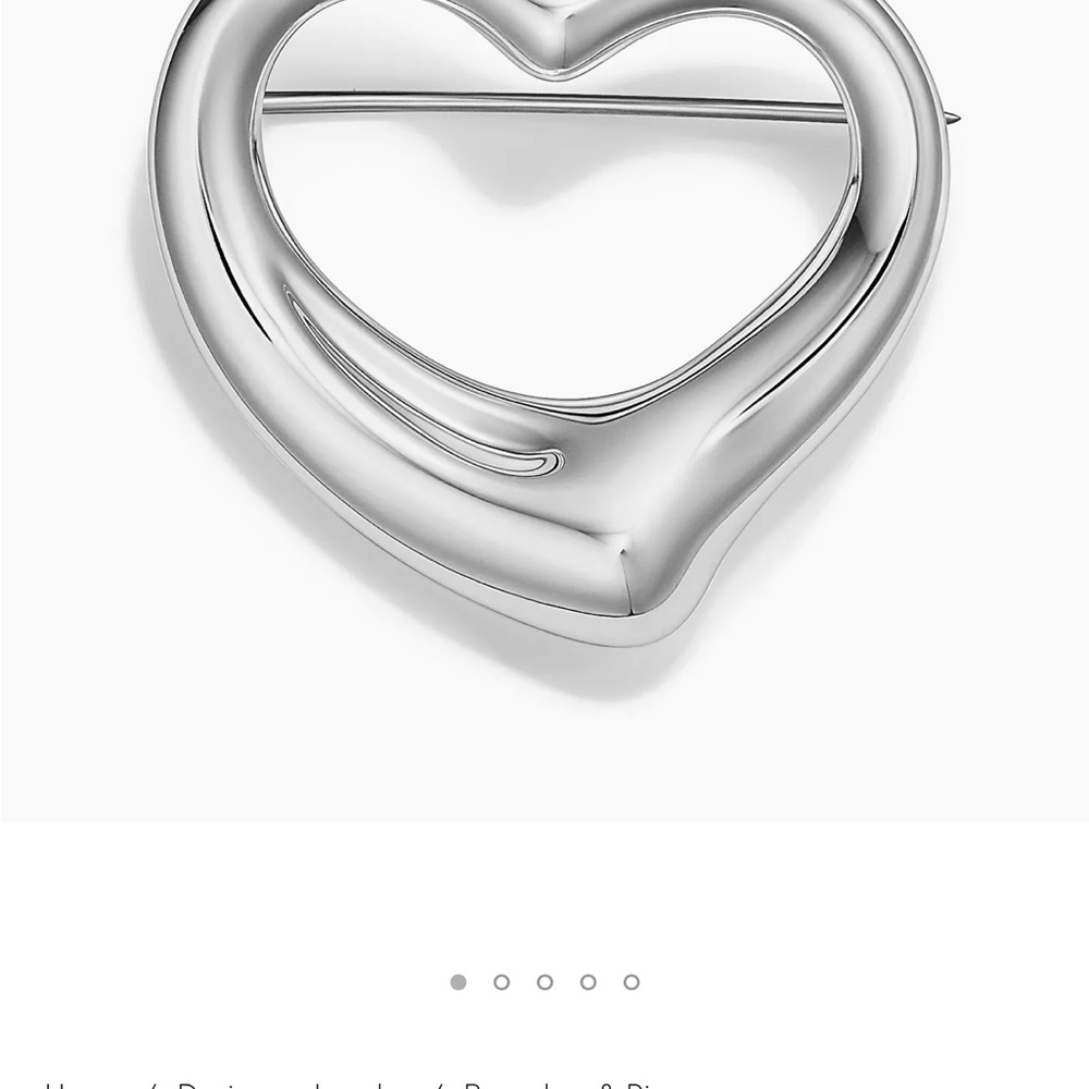 Tiffany & Co. Silver Heart Brooch